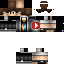 Black skin: raw texture render