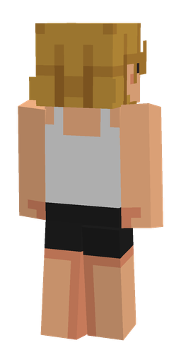 Orange skin: body, back render