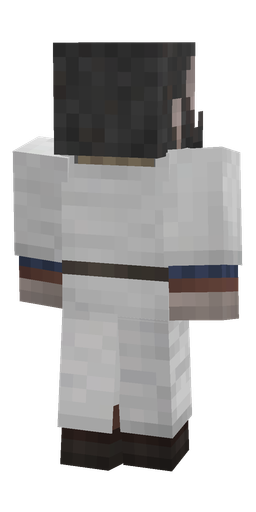 Black skin: body, back render