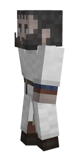 Black skin: body, left side render