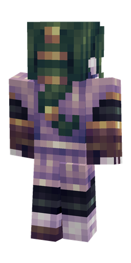 Blue skin: body, back render