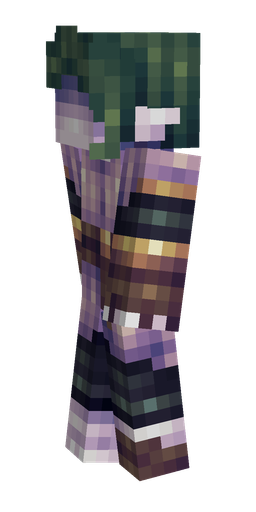 Blue skin: body, left side render