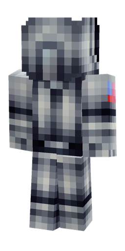 Blue skin: body, back render