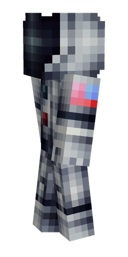 Blue skin: body, left side render