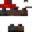 Black skin: raw texture render