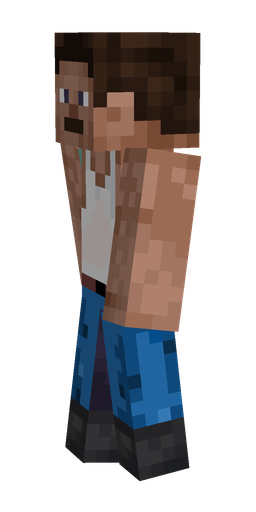Black skin: body, left side render