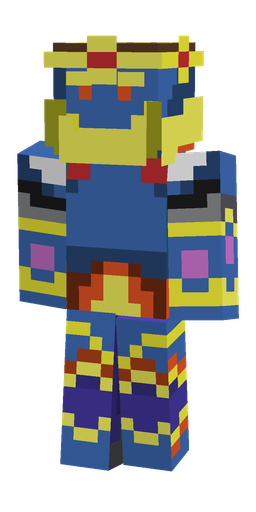 Blue skin: body, front render