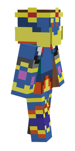 Blue skin: body, right side render