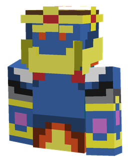 Blue skin: bust render