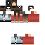 Black skin: raw texture render