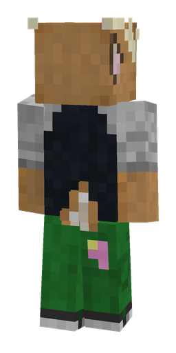 Gray skin: body, back render