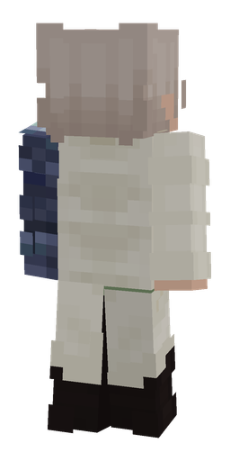 Black skin: body, back render