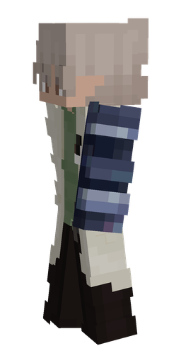 Black skin: body, left side render