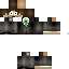Black skin: raw texture render
