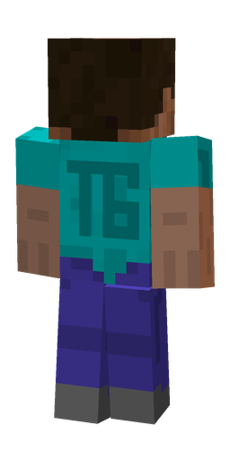 Blue skin: body, back render
