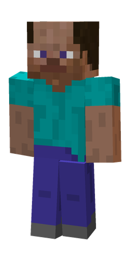 Blue skin: body, front render