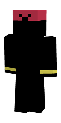Black skin: body, back render