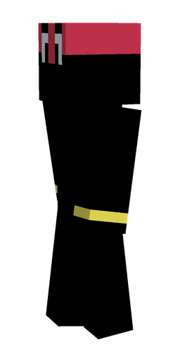 Black skin: body, left side render