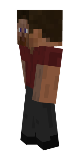 Black skin: body, left side render