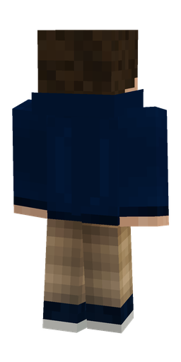 Black skin: body, back render