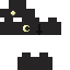 Black skin: raw texture render