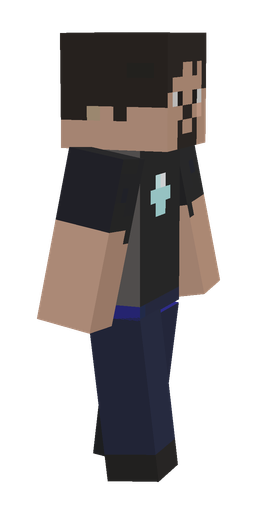Black skin: body, right side render