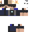 Black skin: raw texture render
