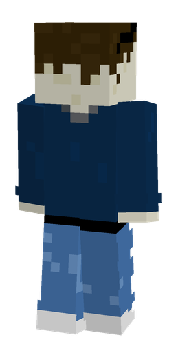 Blue skin: body, back render