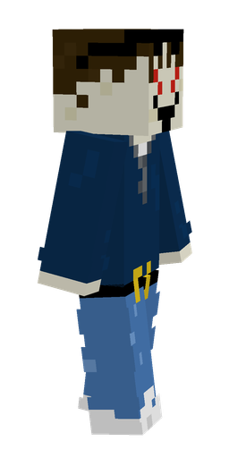 Blue skin: body, right side render