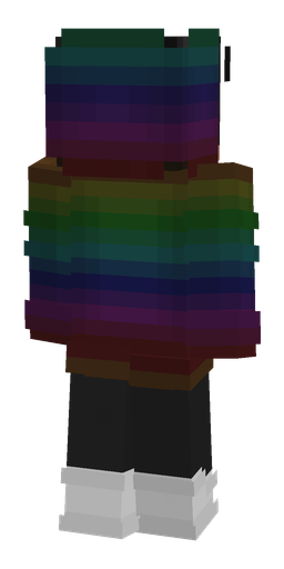 Black skin: body, back render