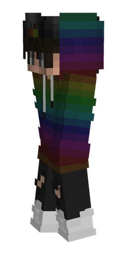 Black skin: body, left side render