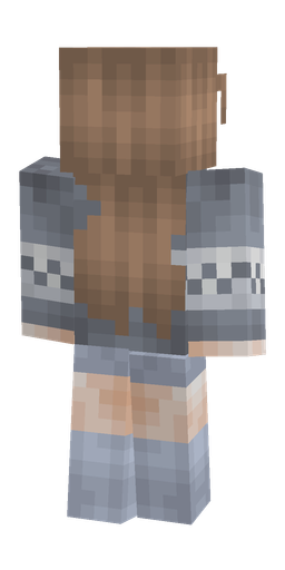 Blue skin: body, back render