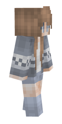Blue skin: body, right side render