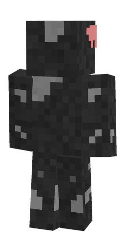 Black skin: body, back render