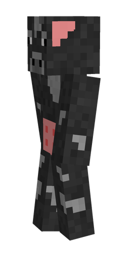 Black skin: body, left side render