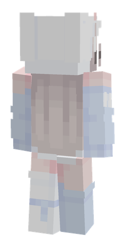 Blue skin: body, back render