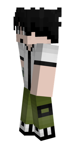 Black skin: body, left side render