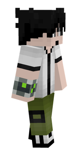 Black skin: body, right side render