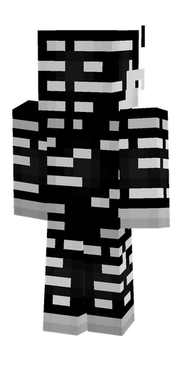 Black skin: body, back render