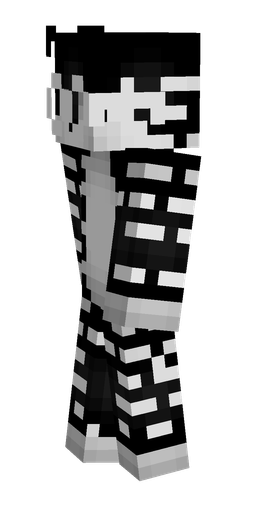 Black skin: body, left side render