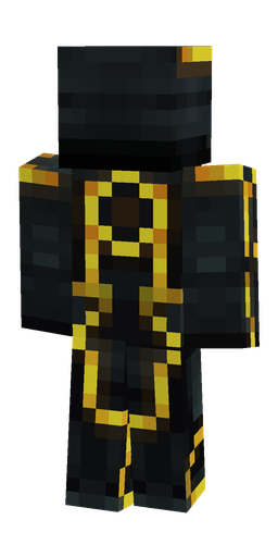 Black skin: body, back render