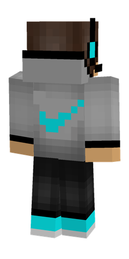 Black skin: body, back render