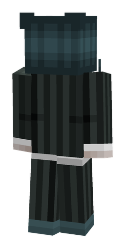 Black skin: body, back render