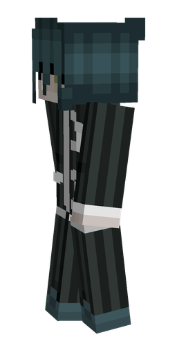 Black skin: body, left side render