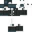 Black skin: raw texture render
