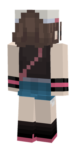 Black skin: body, back render