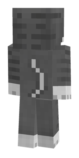 Dark skin: body, back render
