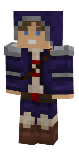 Blue skin: body, front render