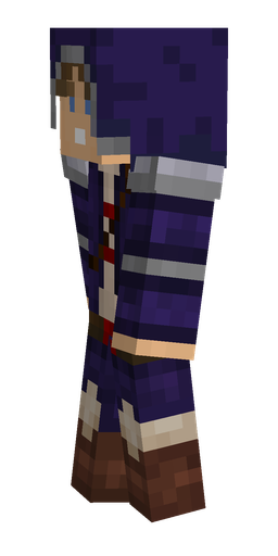 Blue skin: body, left side render
