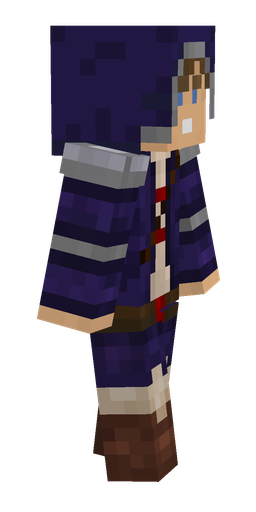 Blue skin: body, right side render
